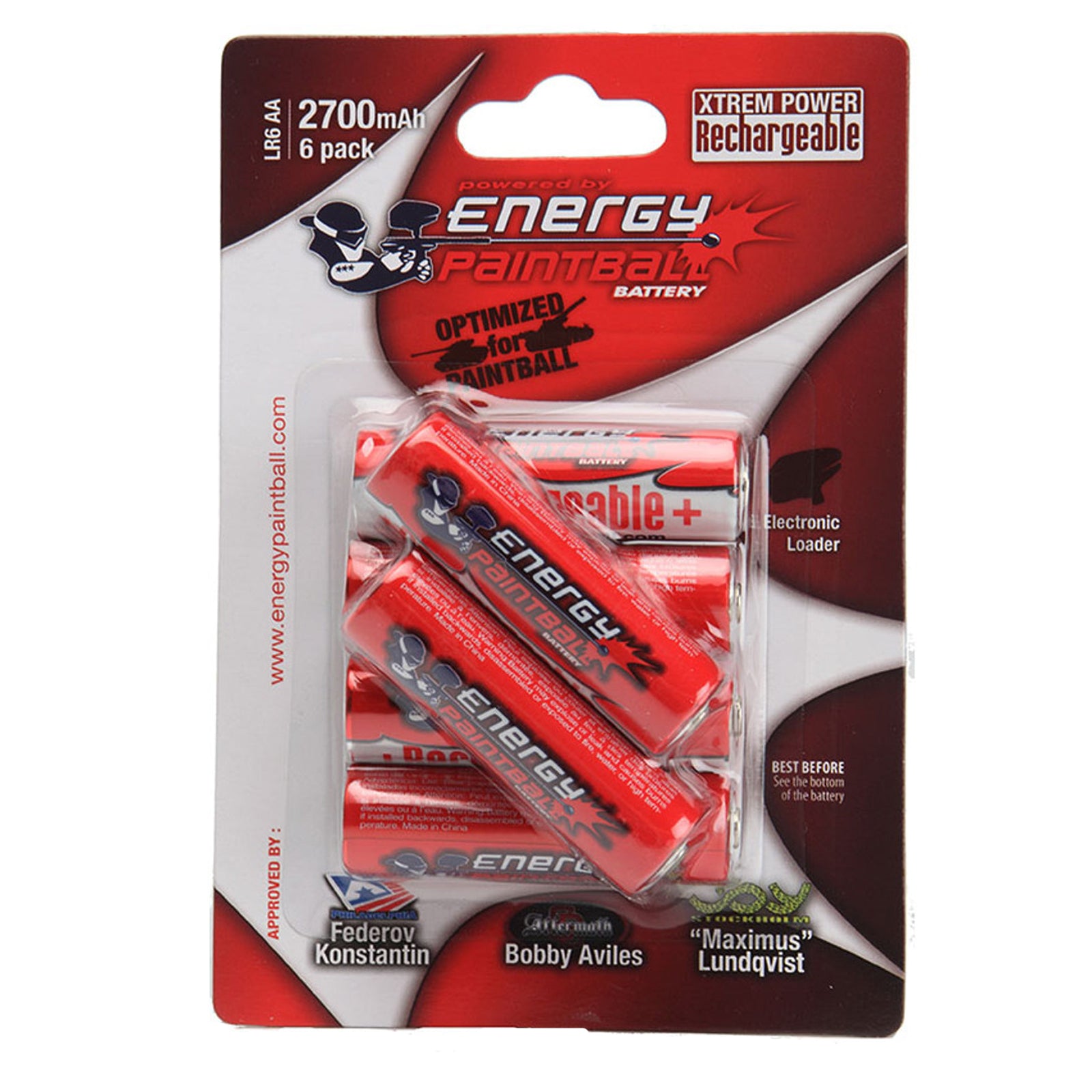 Akku AA 2700mAh 6er Pack Energy Paintball