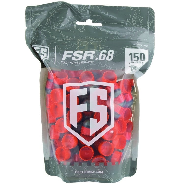 First Strike Paintballs 150 Stück - grau/rot