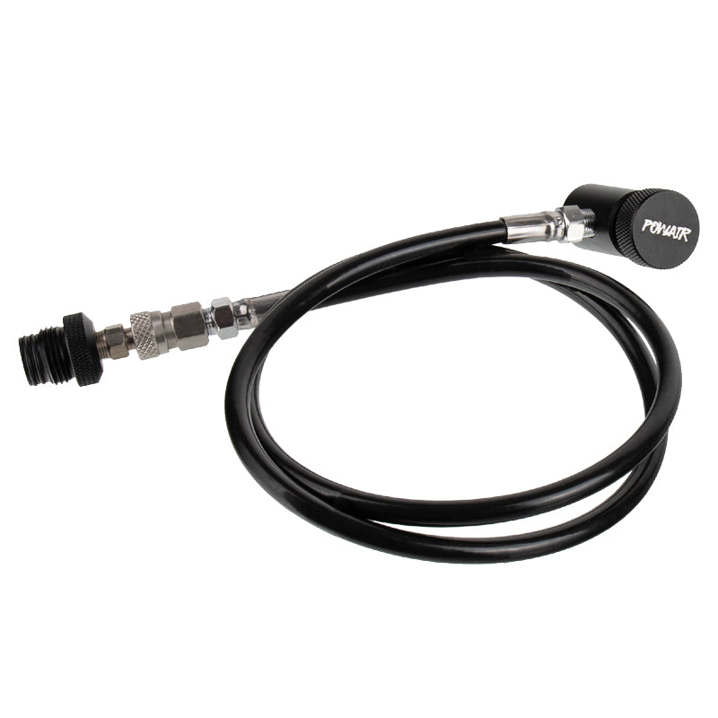 PowAir Straight Hose Paintball Remote System schwarz