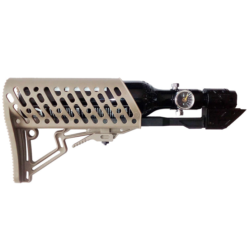 Tippmann TMC Air-Thru Stock inkl. 0,2 Liter HP Sytem - tan