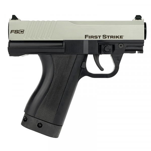 First Strike Compact Pistole FSC Paintball Markierer Cal.68 - Ltd Edition silver/black